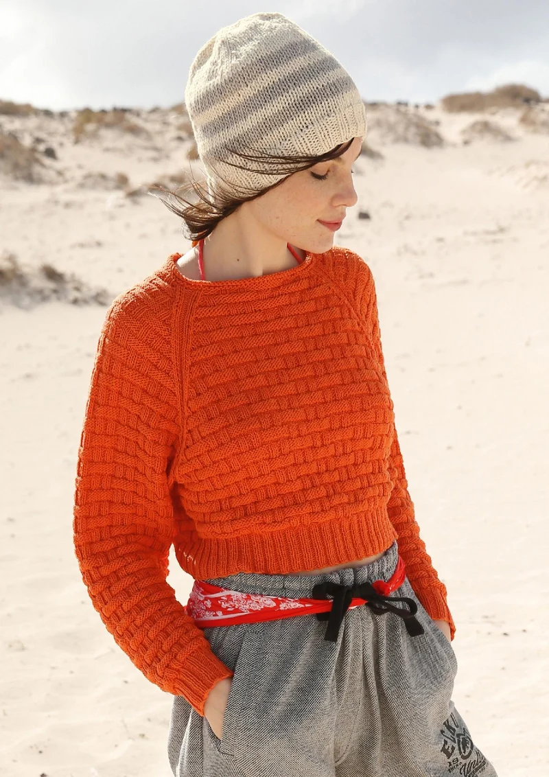 Strickanleitung - Kurzer Raglanpullover