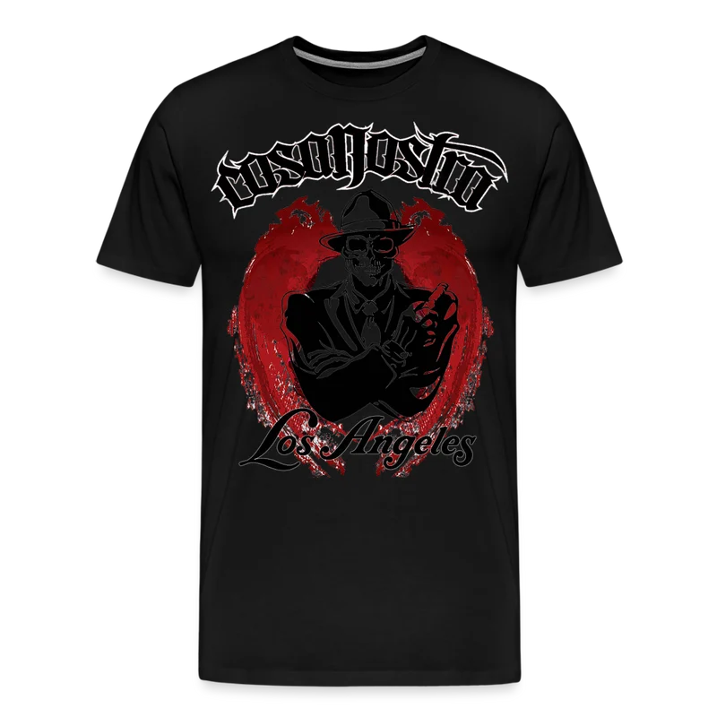 Herren COSA NOSTRA T-Shirt Rundhals Unisex Streetwear 100% Baumwolle