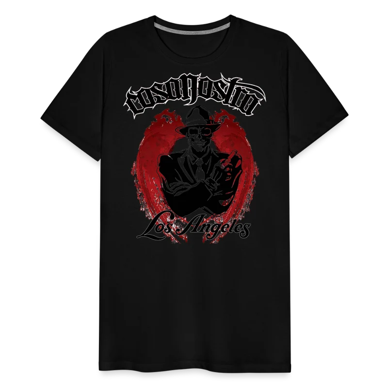 Herren COSA NOSTRA T-Shirt Rundhals Unisex Streetwear 100% Baumwolle