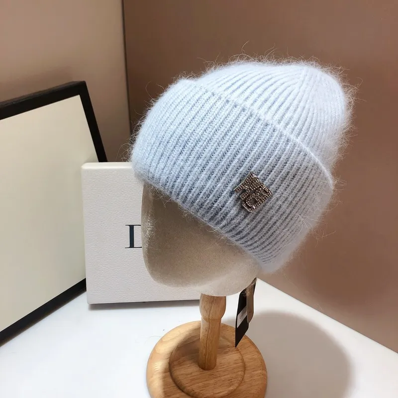 Damen Wolle Mütze Wintermütze Strickmütze Gefüttert Pudel Bommelmütze Pudelmütze