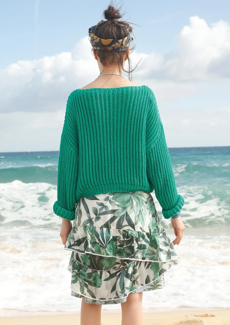 Strickanleitung - Kurzer, weiter Patentpulli