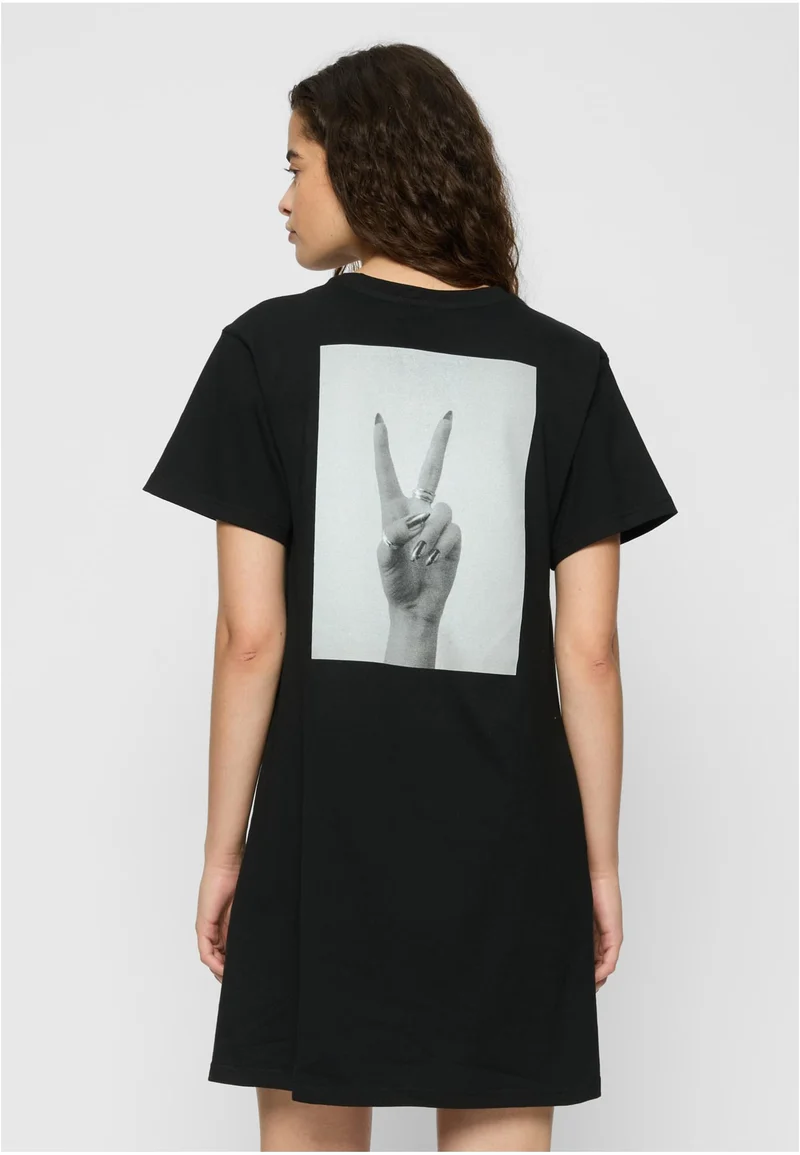 MT Girls Peace Hand Ladies Tee Dress
