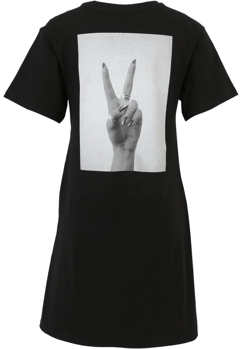 MT Girls Peace Hand Ladies Tee Dress