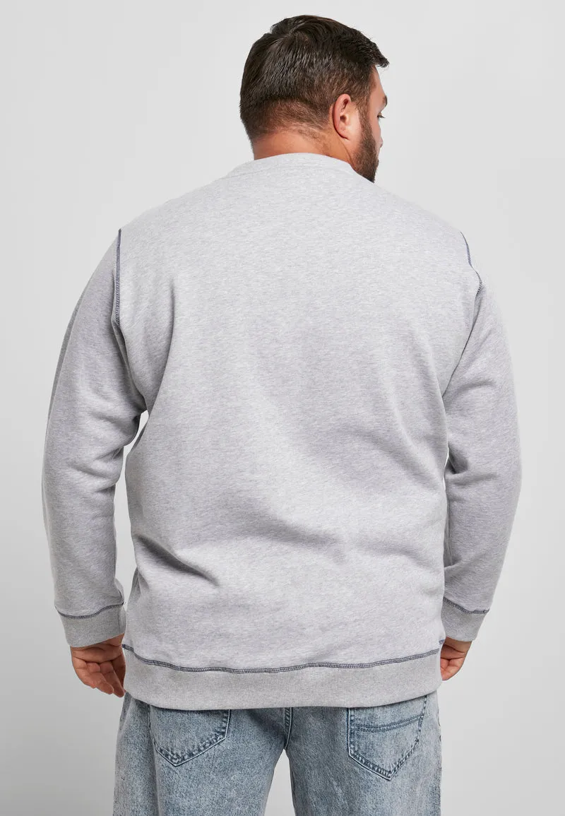 UC Organic Contrast Flatlock Stitched Crew