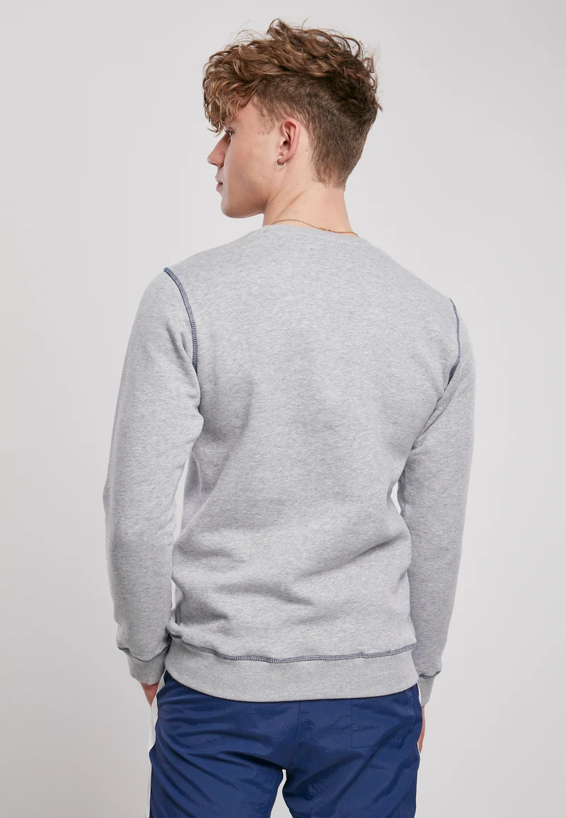 UC Organic Contrast Flatlock Stitched Crew