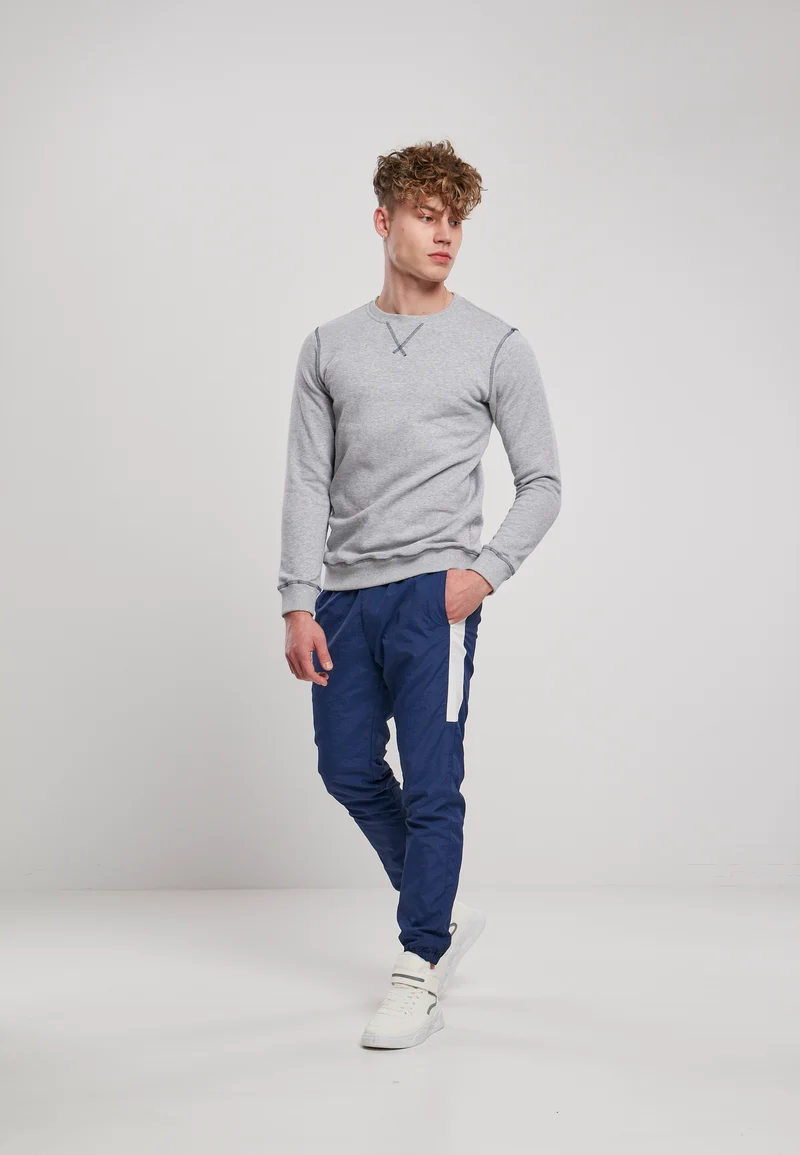 UC Organic Contrast Flatlock Stitched Crew