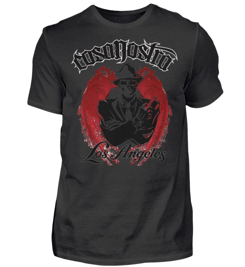 Herren COSA NOSTRA T-Shirt Rundhals Unisex Streetwear 100% Baumwolle - Herren Shirt