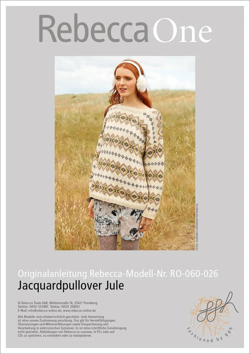 Anleitung - Jacquardpullover Jule