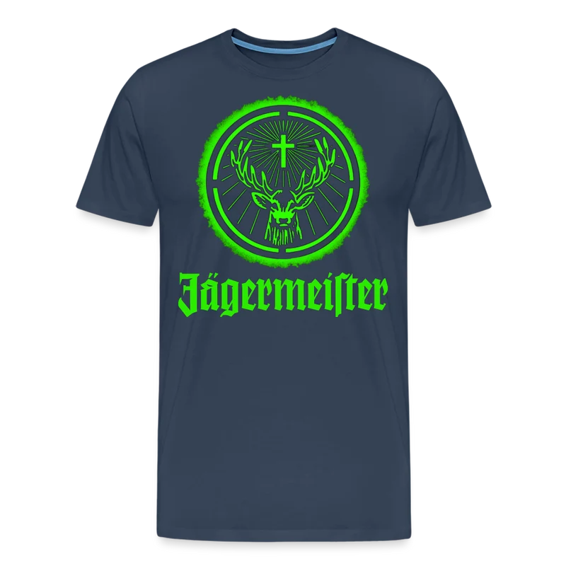 Fashion Herren Jägermeister T-Shirt Rundhals Unisex 100% Baumwolle Streetwear