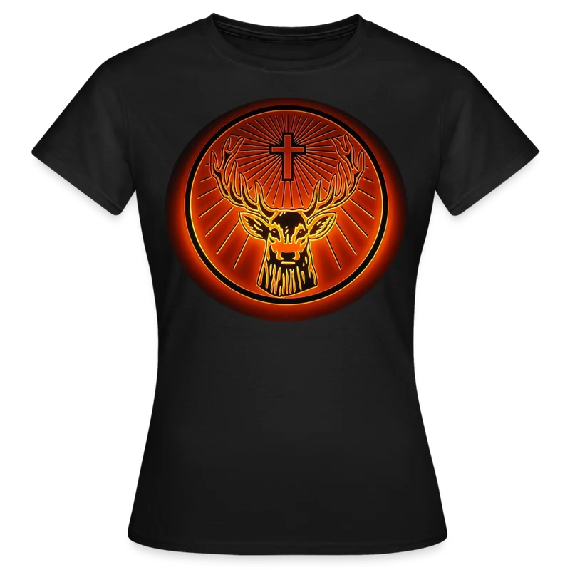 Damen Sommer Top Jägermeister T-Shirt Rundhals Streetwear lockeres Damentop