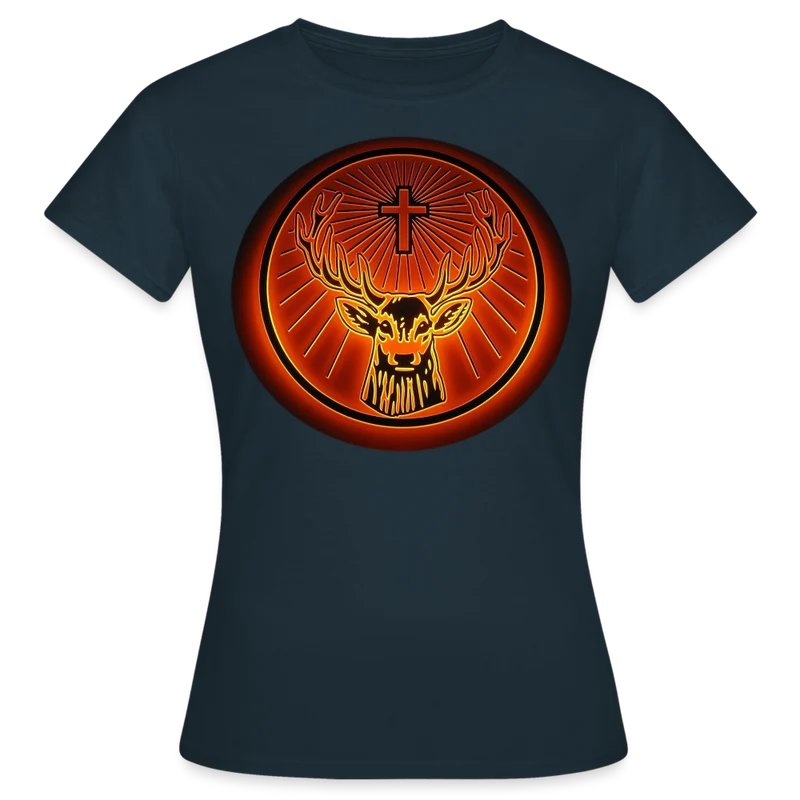 Damen Sommer Top Jägermeister T-Shirt Rundhals Streetwear lockeres Damentop