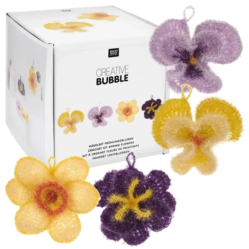Frühlingsblumen (Rico Häkelset)