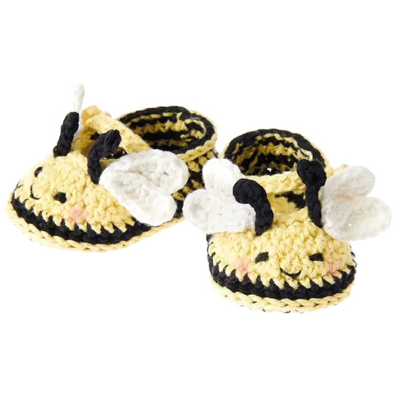 Baby Booties Biene (Rico Häkelset)