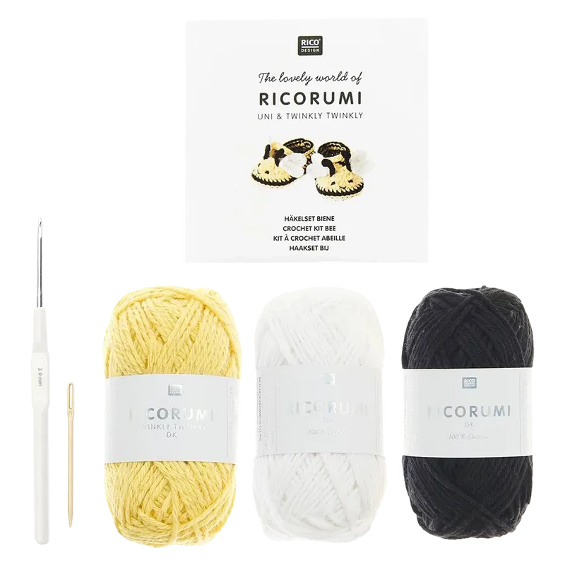 Baby Booties Biene (Rico Häkelset)
