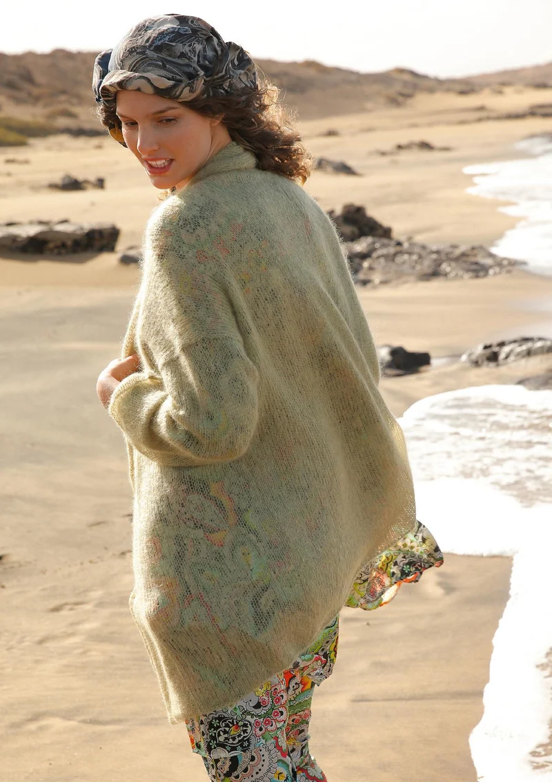 Strickanleitung - Weite Mohair-Jacke