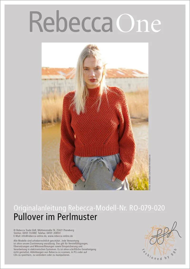 Anleitung - Pullover mit Perlmuster