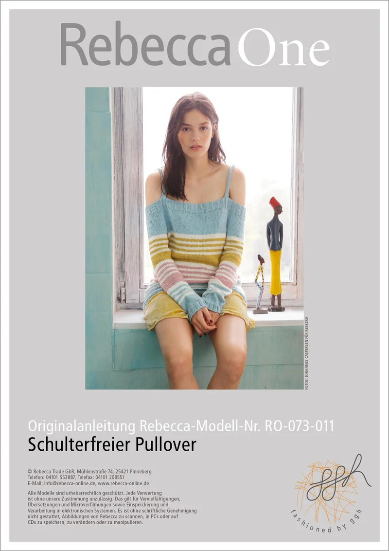 Strickanleitung - Schulterfreier Pullover