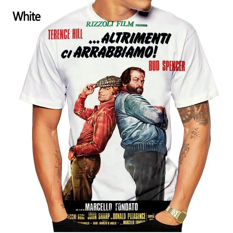 Herren Fashion 80er Vintage 3D T-Shirt Rundhals Unisex Sommer Streetwear Top