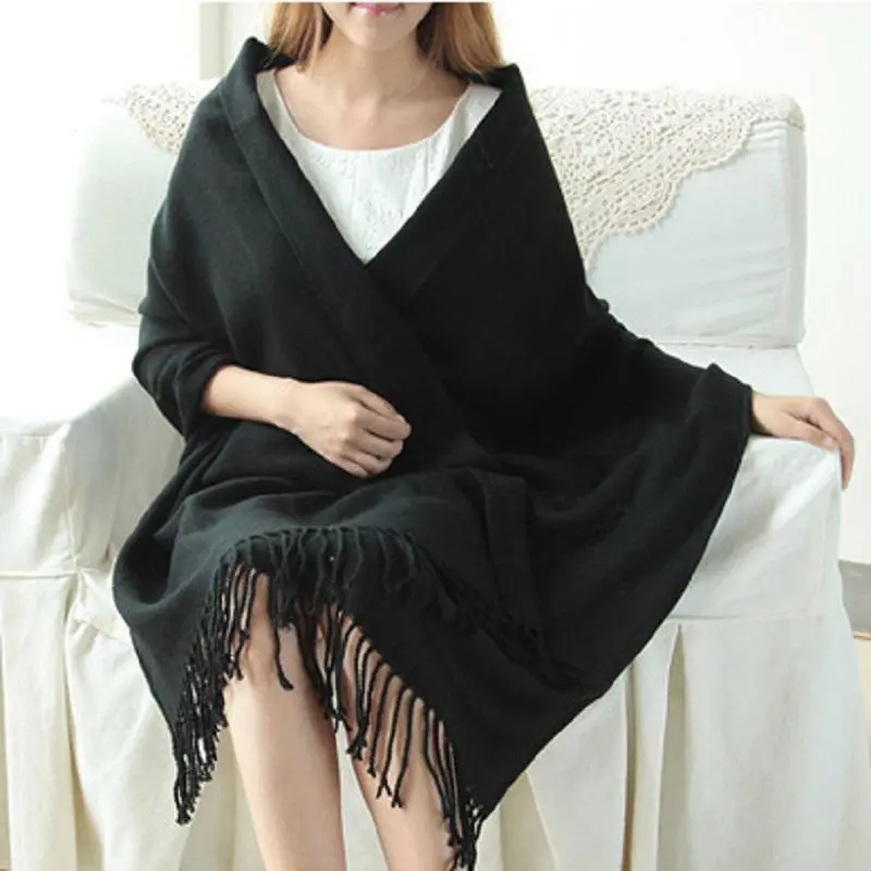 Damen Winterschal Viskose Stola Schlauchschal Halstuch Strickschal Loop NEU