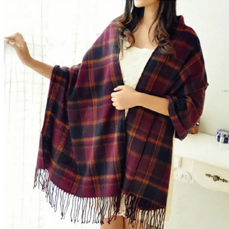 Damen Winterschal Viskose Stola Schlauchschal Halstuch Strickschal Loop NEU