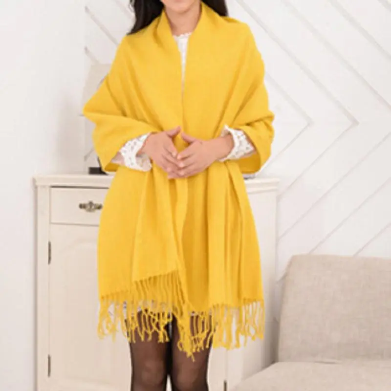Damen Winterschal Viskose Stola Schlauchschal Halstuch Strickschal Loop NEU
