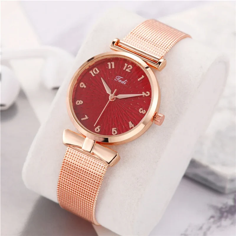 Damen Armband Uhren Set Strass Luxus Quarz Silber Gold Business Armbanduhr