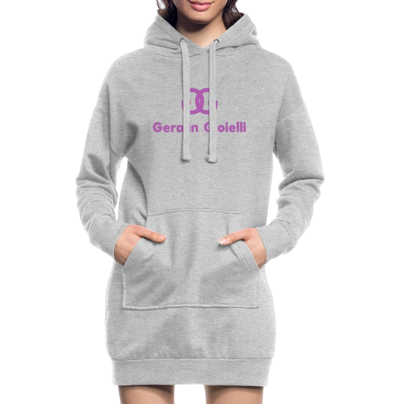 Geralin Gioielli Hoodie-Kleid Damen Kapuzenkleid Minikleid Hoodie Sweatshirt Longtop
