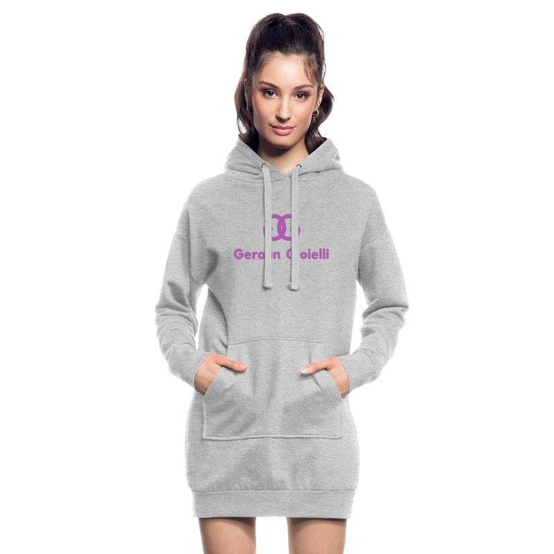 Geralin Gioielli Hoodie-Kleid Damen Kapuzenkleid Minikleid Hoodie Sweatshirt Longtop
