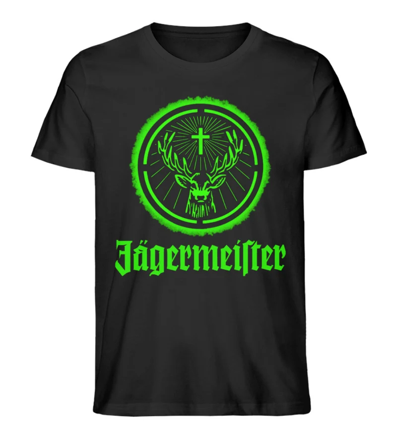 Fashion Herren Jägermeister T-Shirt Rundhals Unisex 100% Baumwolle Streetwear - Herren Organic Shirt