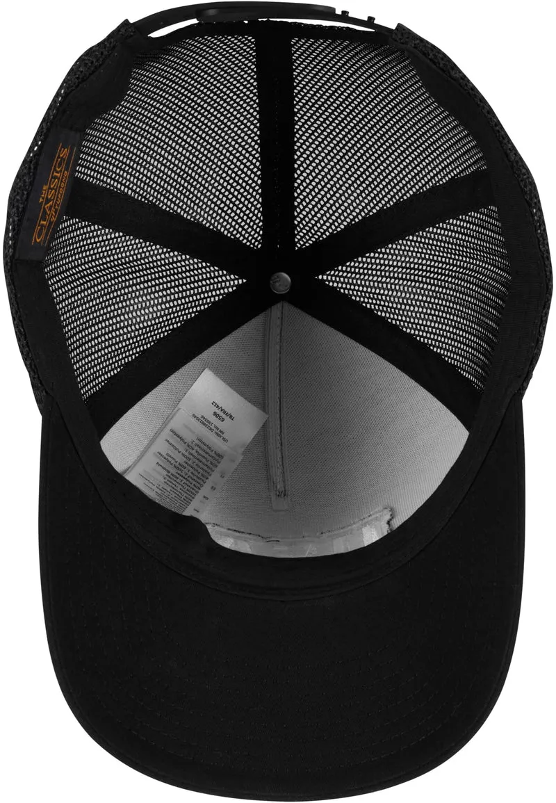 MT USA College Wording Patch 5-Panel Retro Trucker Cap