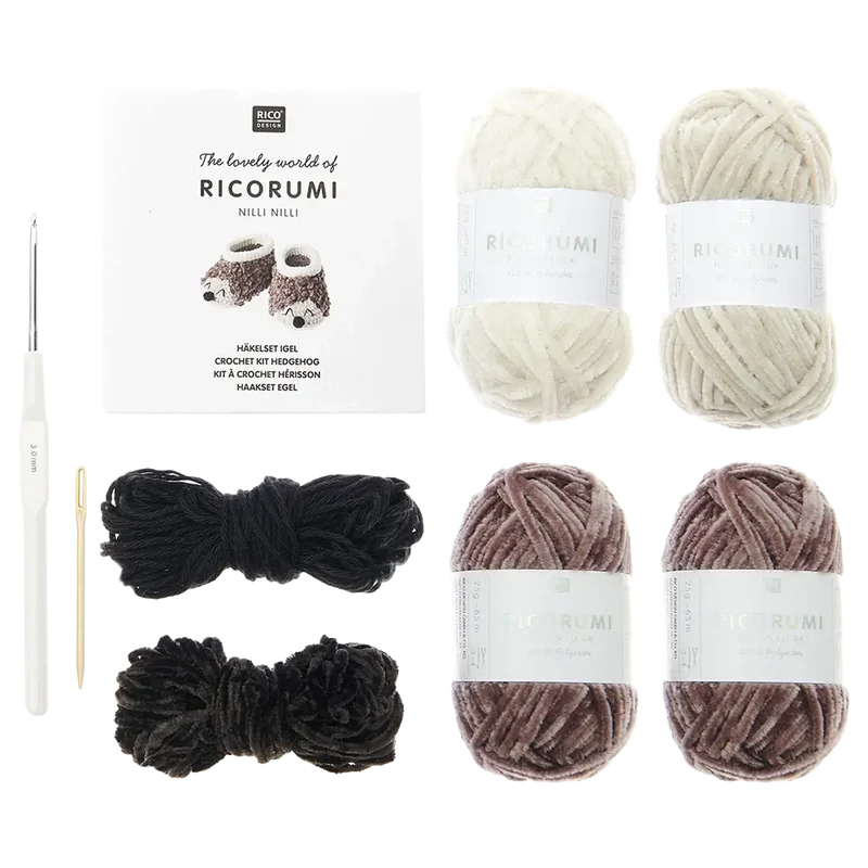 Baby Booties Igel (Rico Häkelset)