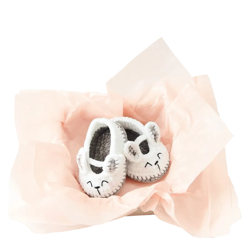 Baby Booties Hase (Rico Häkelset)