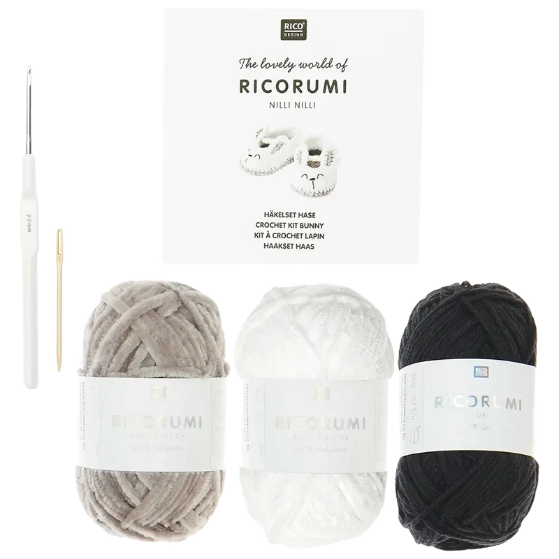Baby Booties Hase (Rico Häkelset)