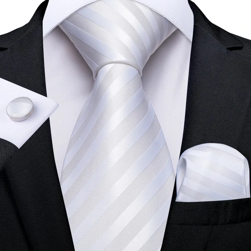 Fashion Seide Krawatte Grau Silber Herren Hochzeit Konfirmation Männer Business