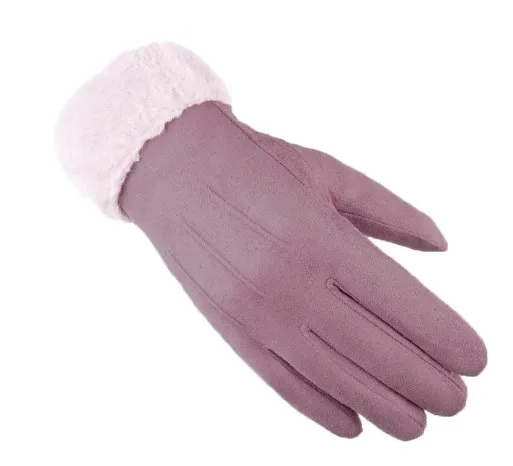Kuschelige Damen Handschuhe Herbst Winter Damenhandschuhe Fäustlinge Touchscreen