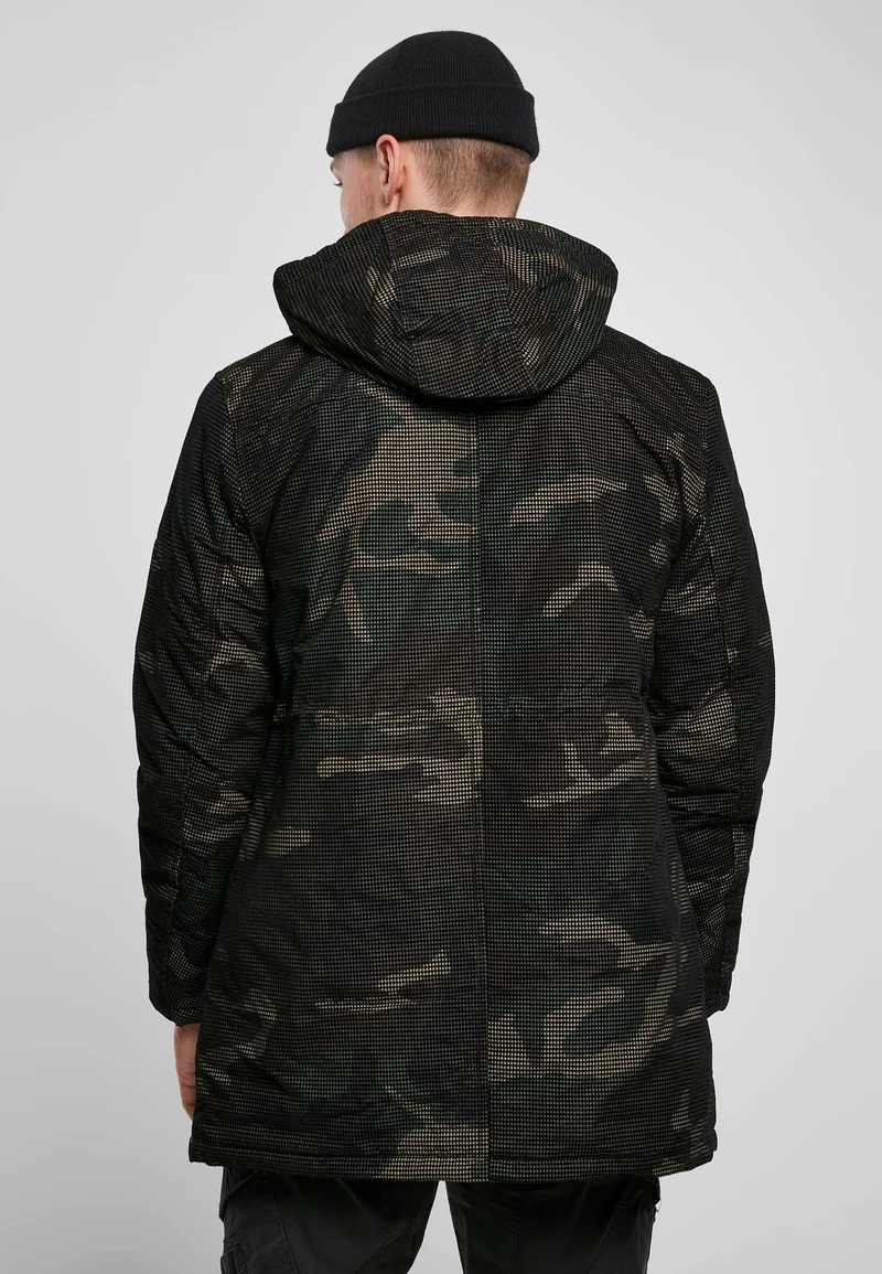 B Grid-Camo Parka