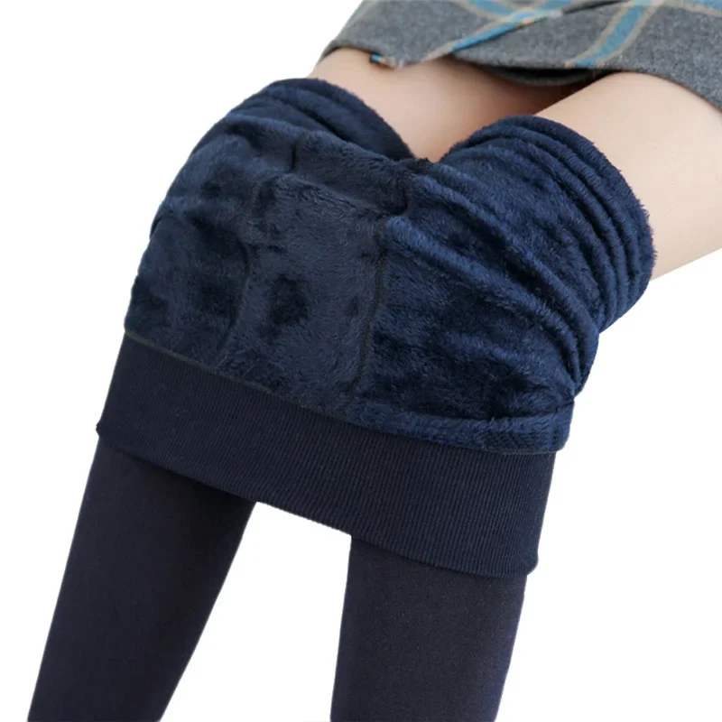 Frauen Winter Warm Thermo Hose Innenfleece Strumpfhose Blickdicht Hosen Leggins