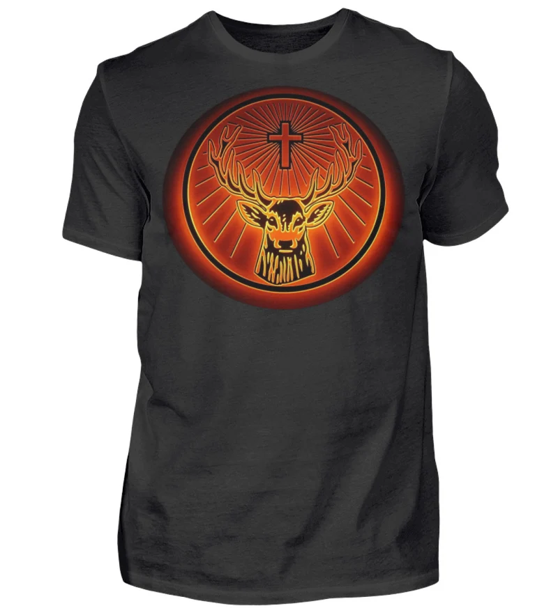Fashion Herren Jägermeister T-Shirt Rundhals Unisex 100% Baumwolle Streetwear - Herren Shirt