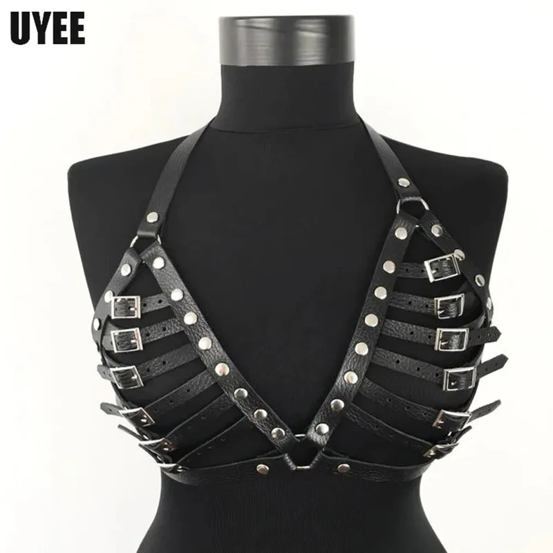 Sexy Harness Kette BH Gürtel Toys Punk Goth Frauen Bdsm Bondage Dessous