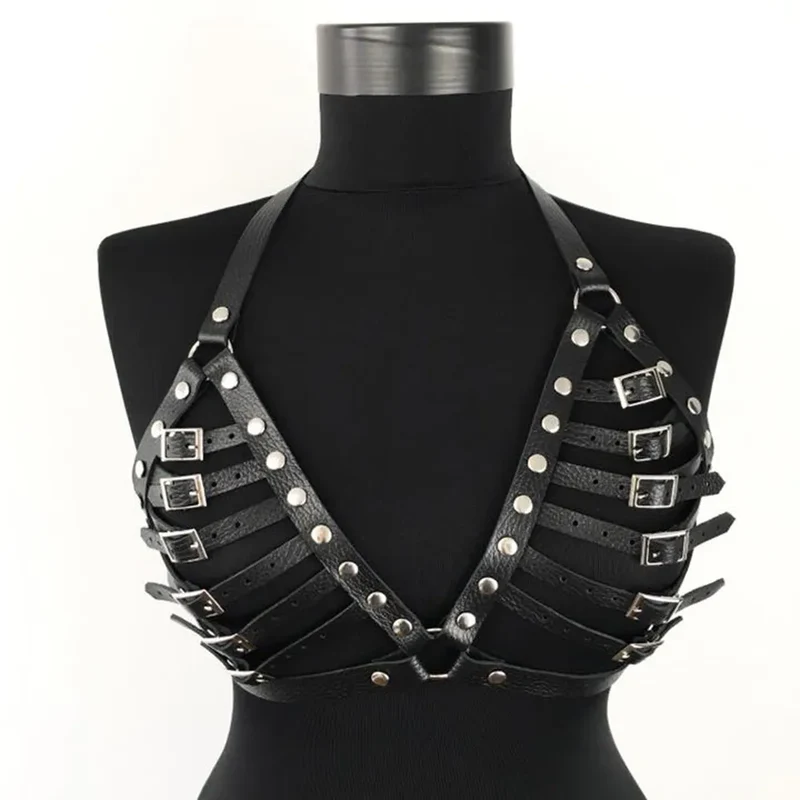 Sexy Harness Kette BH Gürtel Toys Punk Goth Frauen Bdsm Bondage Dessous