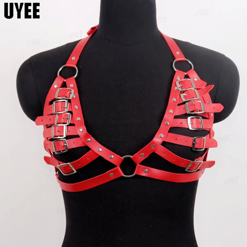 Sexy Harness Kette BH Gürtel Toys Punk Goth Frauen Bdsm Bondage Dessous