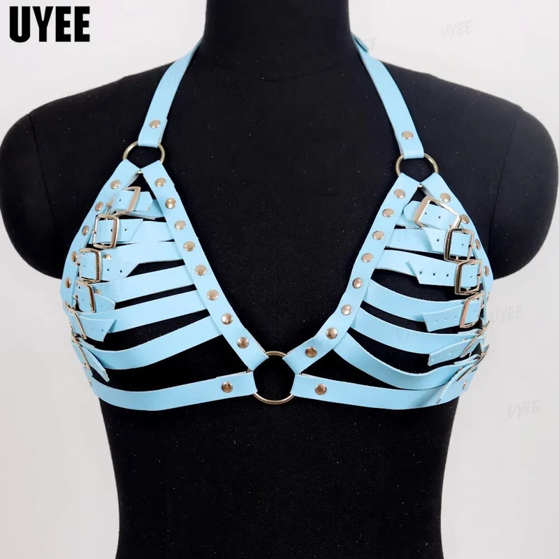Sexy Harness Kette BH Gürtel Toys Punk Goth Frauen Bdsm Bondage Dessous