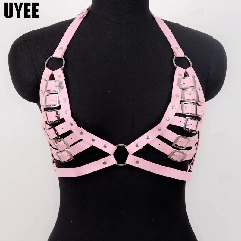 Sexy Harness Kette BH Gürtel Toys Punk Goth Frauen Bdsm Bondage Dessous