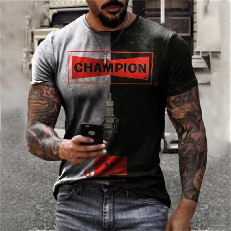 Herren Rock Band 3D T-Shirt Rundhals Unisex Sommer Streetwear Top Shirt