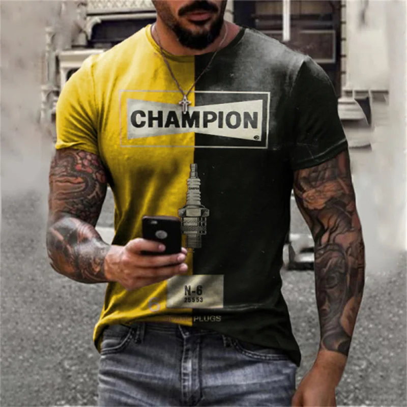Herren Rock Band 3D T-Shirt Rundhals Unisex Sommer Streetwear Top Shirt