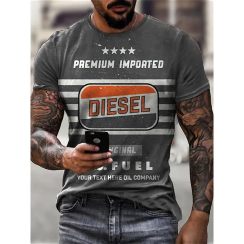 Herren Rock Band 3D T-Shirt Rundhals Unisex Sommer Streetwear Top Shirt