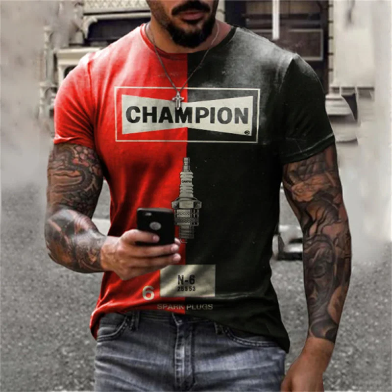 Herren Rock Band 3D T-Shirt Rundhals Unisex Sommer Streetwear Top Shirt