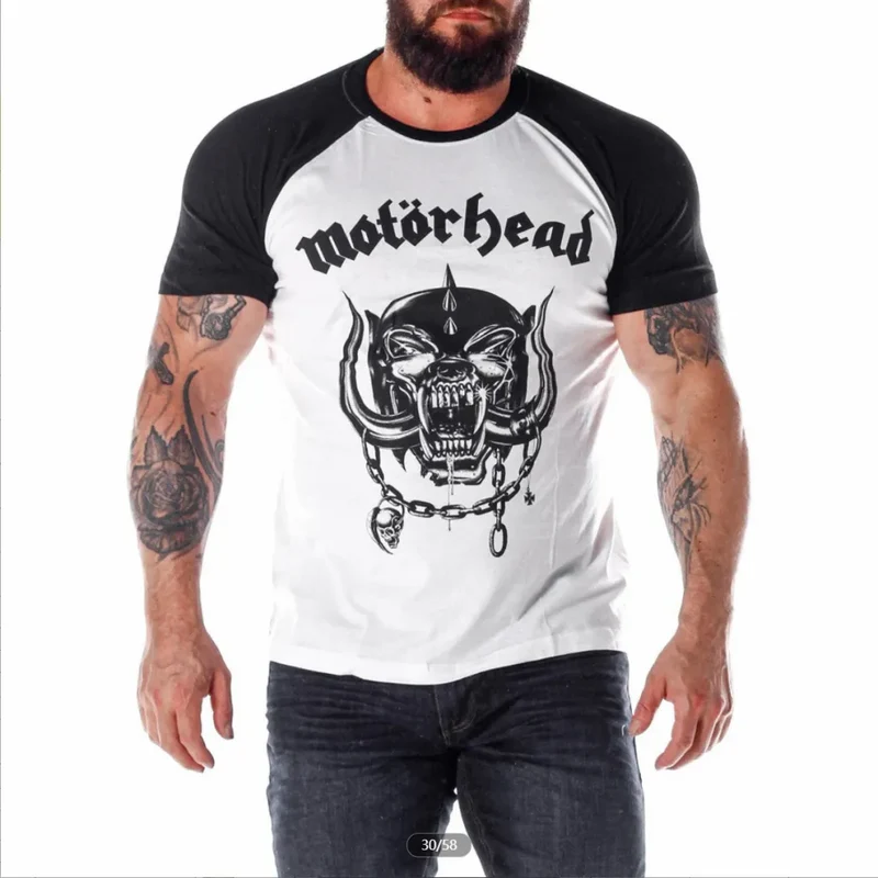 Herren Heavy Metal Band 3D T-Shirt Rundhals Unisex Sommer Streetwear