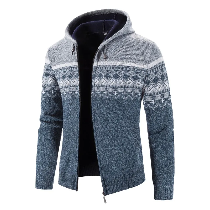 Herren Herbst Jacke Übergangsjacke Hoodie Sweatjacke Outdoor Zipper Sweater NEU