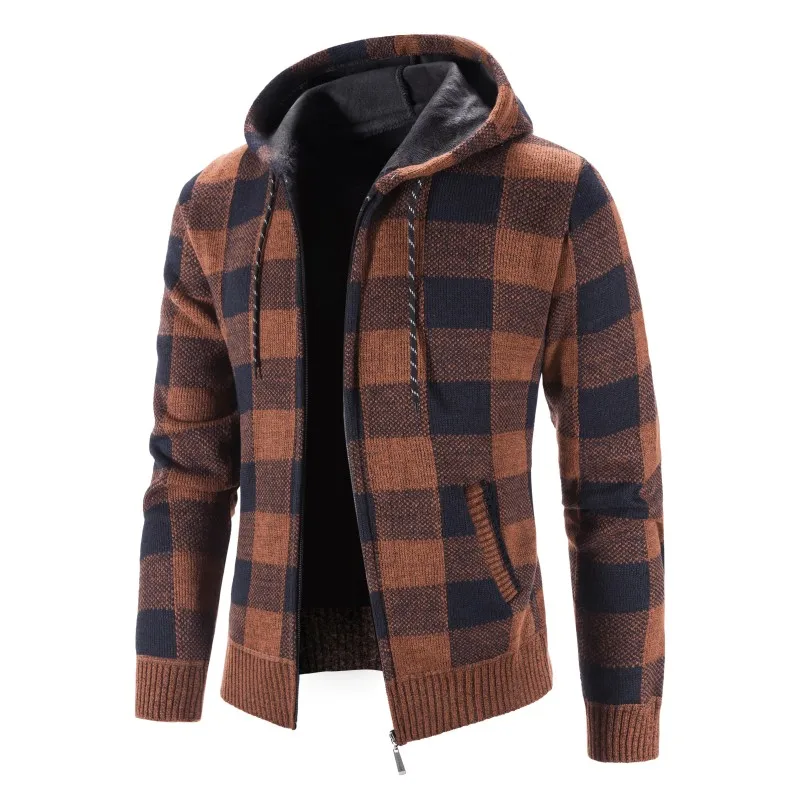 Herren Herbst Jacke Übergangsjacke Hoodie Sweatjacke Outdoor Zipper Sweater NEU